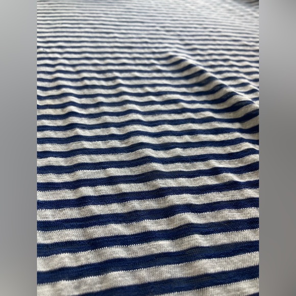 H&M Navy/White Striped Oversized T Shirt - Picture 4 of 5